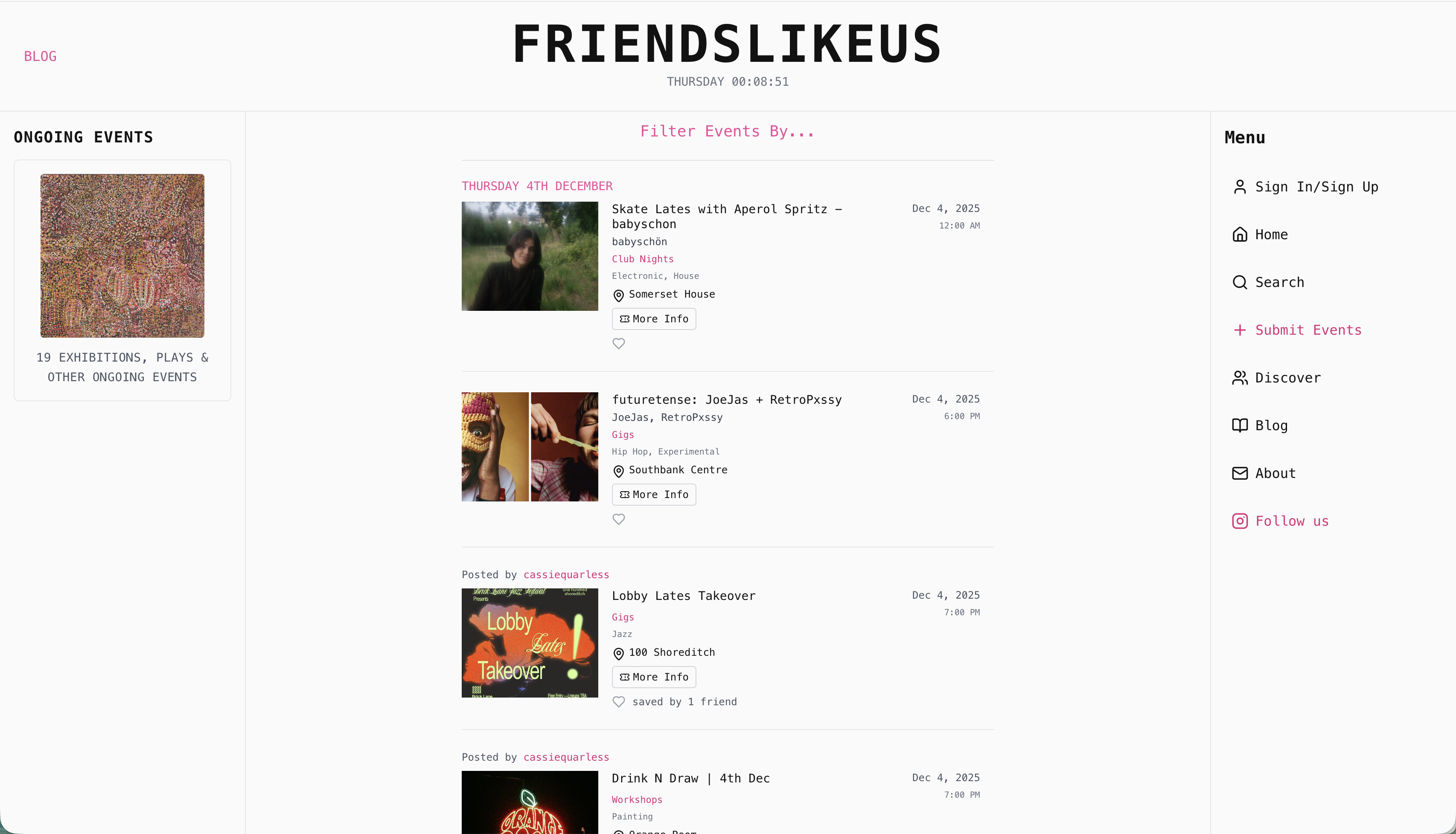 FRIENDSLIKEUS Website